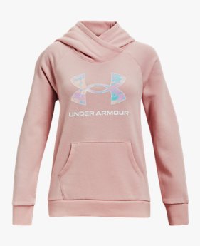Girls' UA Rival Fleece Core Logo Hoodie